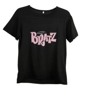 Bratz Black Graphic T-Shirt Crewneck Medium Y2k